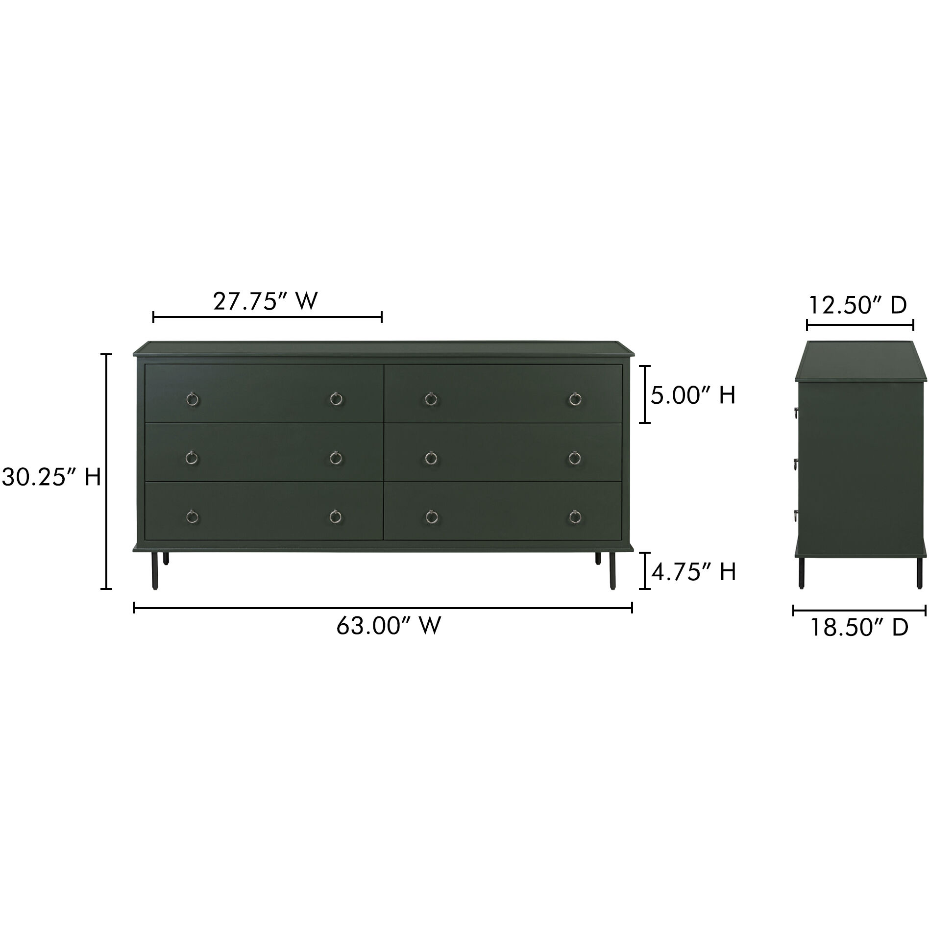 Reagan Green Dresser