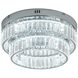 Canada LED 15.75 inch Chrome Flush Mount Ceiling Light