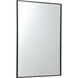 Monet 40 X 30 inch Black Wall Mirror