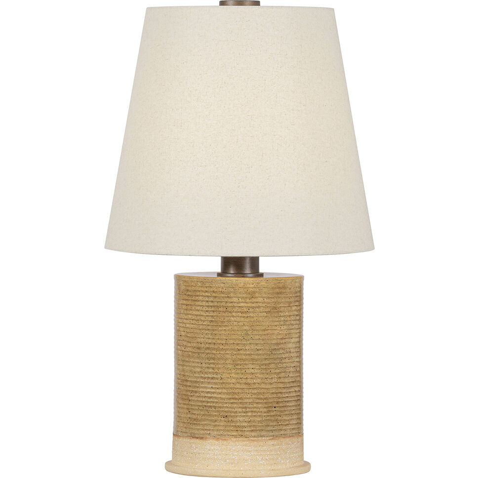 Kerwin 28 inch 15 watt Bronze Leaf and Ceramic Caramel Bisque Table Lamp Portable Light