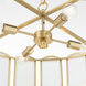 Belleview 4 Light 19.5 inch Aged Brass Pendant Ceiling Light
