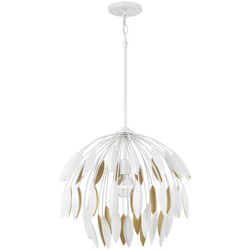 Margeaux 1 Light 20 inch Matte White Pendant Ceiling Light