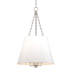 Burdett 8 Light 22 inch Polished Nickel Pendant Ceiling Light