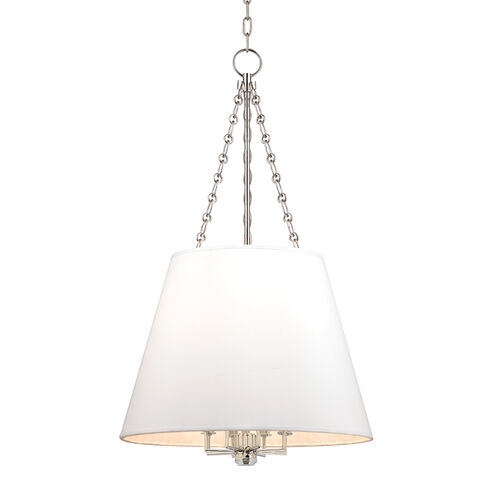 Burdett 8 Light 22 inch Polished Nickel Pendant Ceiling Light