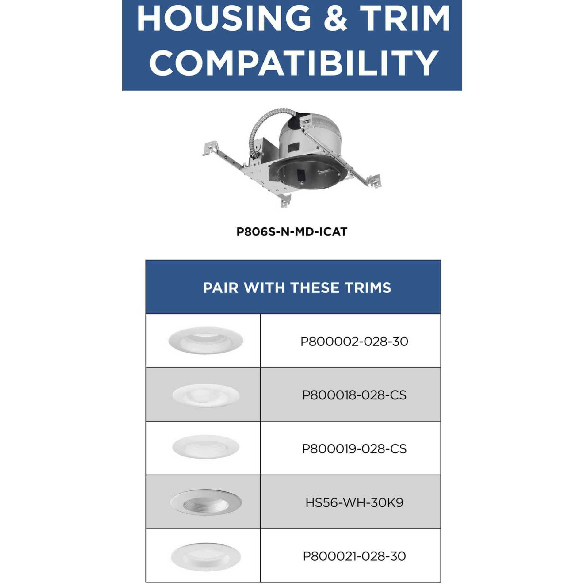 6in Shallow Recessed Housing PAR-30SN Unfinished Recessed Can in New Construction