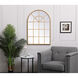 Motif 42 X 28 inch Brass Wall Mirror