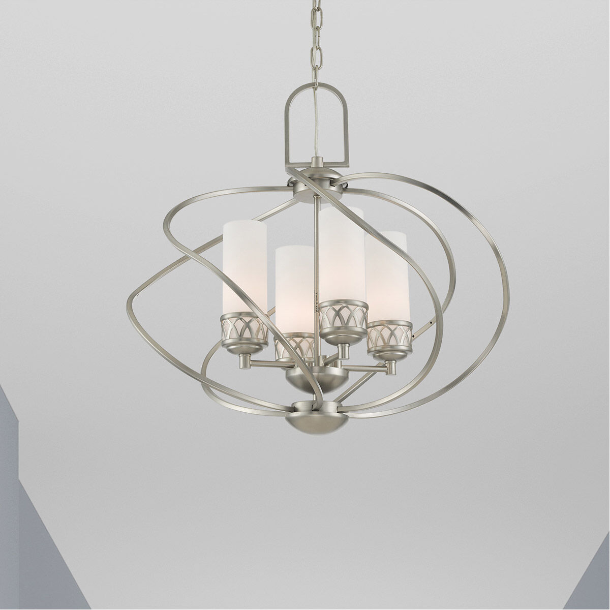 Westfield 4 Light 22 inch Brushed Nickel Chandelier Ceiling Light
