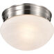 Brentwood 1 Light 8 inch Brushed Nickel Flush Mount Ceiling Light