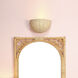 Barnacle 1 Light 12 inch Natural Demi Lune Sconce Wall Light
