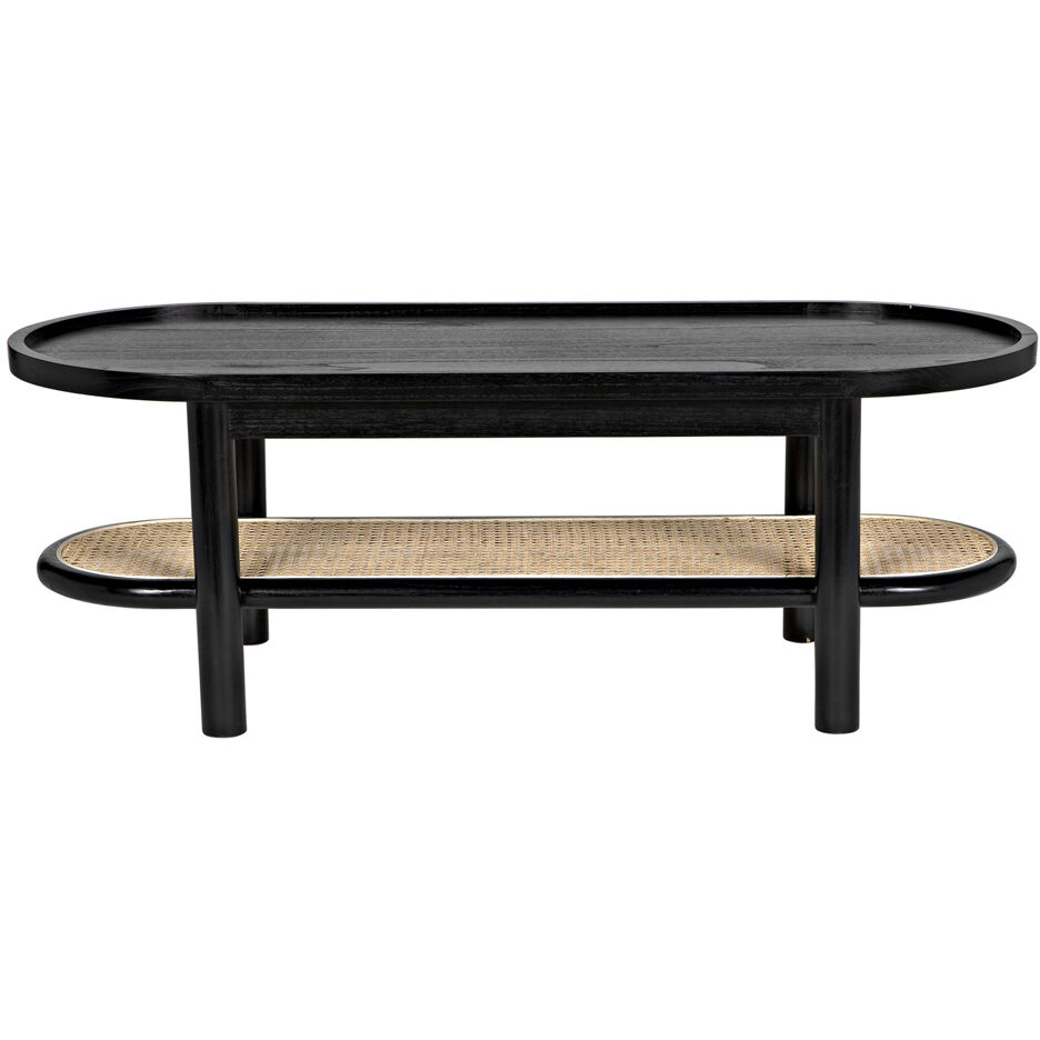 Amore 47 X 20 inch Charcoal Black Coffee Table