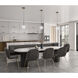 Aurelia 1 Light 8 inch Matte Black and Brass Pendant Ceiling Light