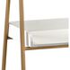 Kline Gloss White with Gold Bookshelf, Small