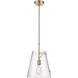 Trustle 1 Light 11 inch Satin Brass Pendant Ceiling Light