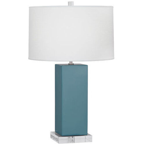 Harvey 33 inch 150 watt Steel Blue Table Lamp Portable Light