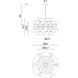 Stellar 24 Light 30 inch Black Chandelier Ceiling Light in Black and Opal Glass