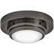 Porte LED 7 inch Black Oxide Indoor Foyer Flush Mount Ceiling Light, Convertible to Sconce