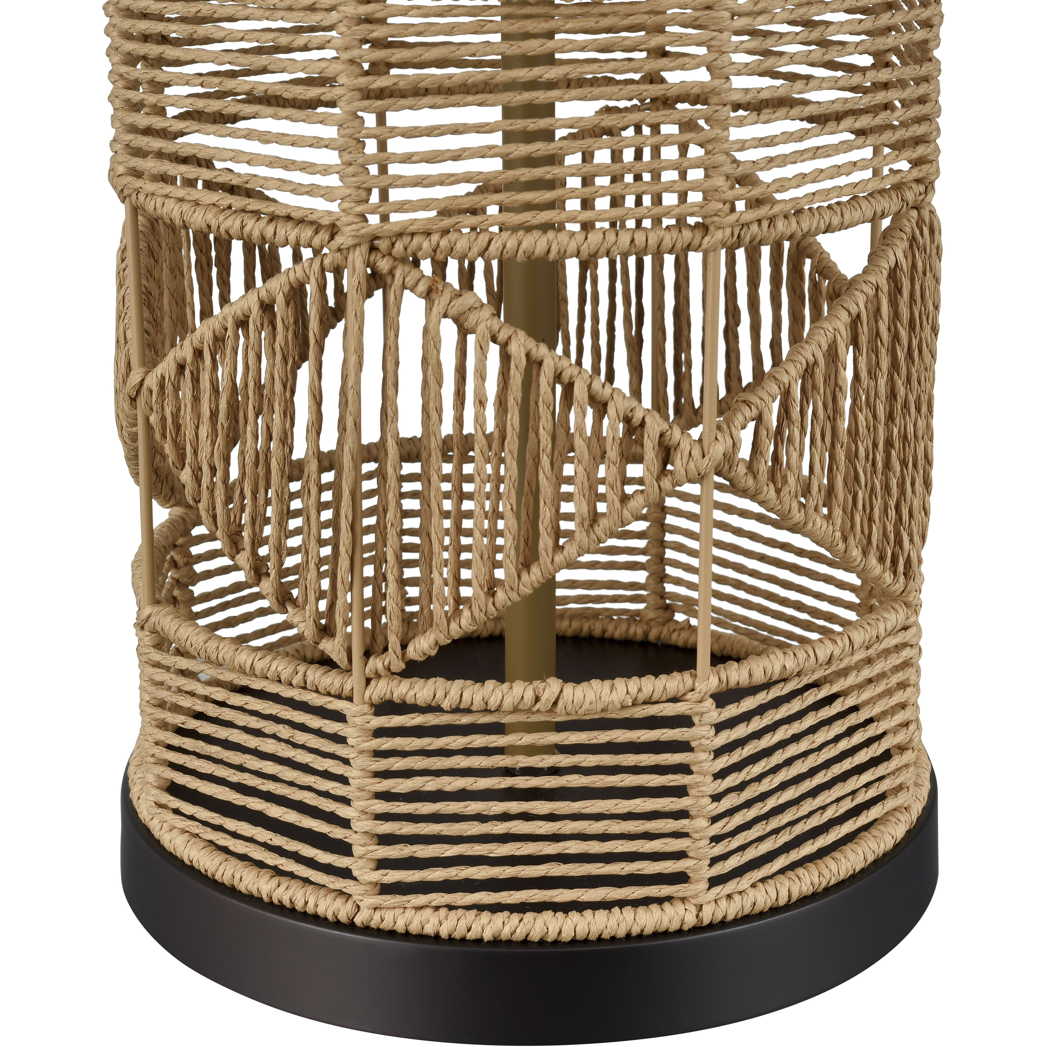 Peckham 30 inch 150 watt Natural with Dark Bronze Table Lamp Portable Light