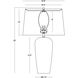 Angelina 25 inch 150.00 watt White Table Lamp Portable Light