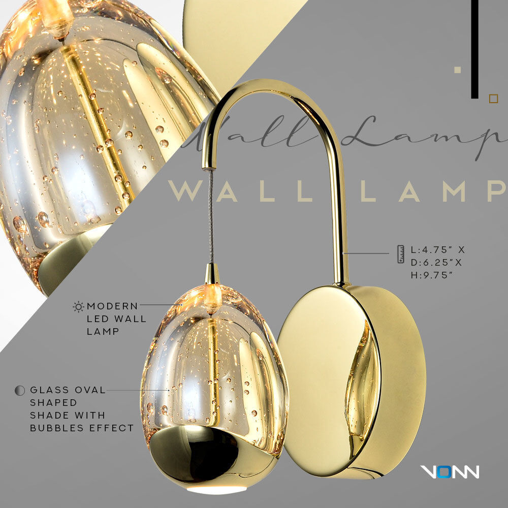 Artisan Collection/VENEZIA Series Wall Sconce Wall Light in Gold