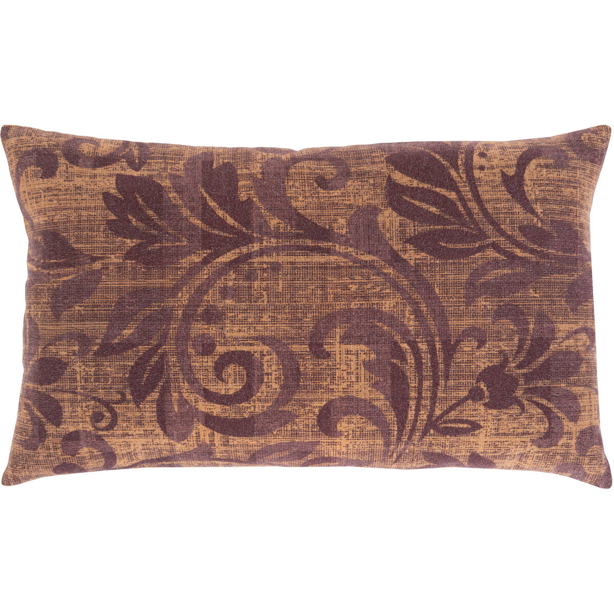 Porcha 24 X 16 inch Eggplant/Tan/Camel Pillow Kit, Lumbar