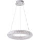 Canada LED 20 inch Chrome Chandelier Ceiling Light