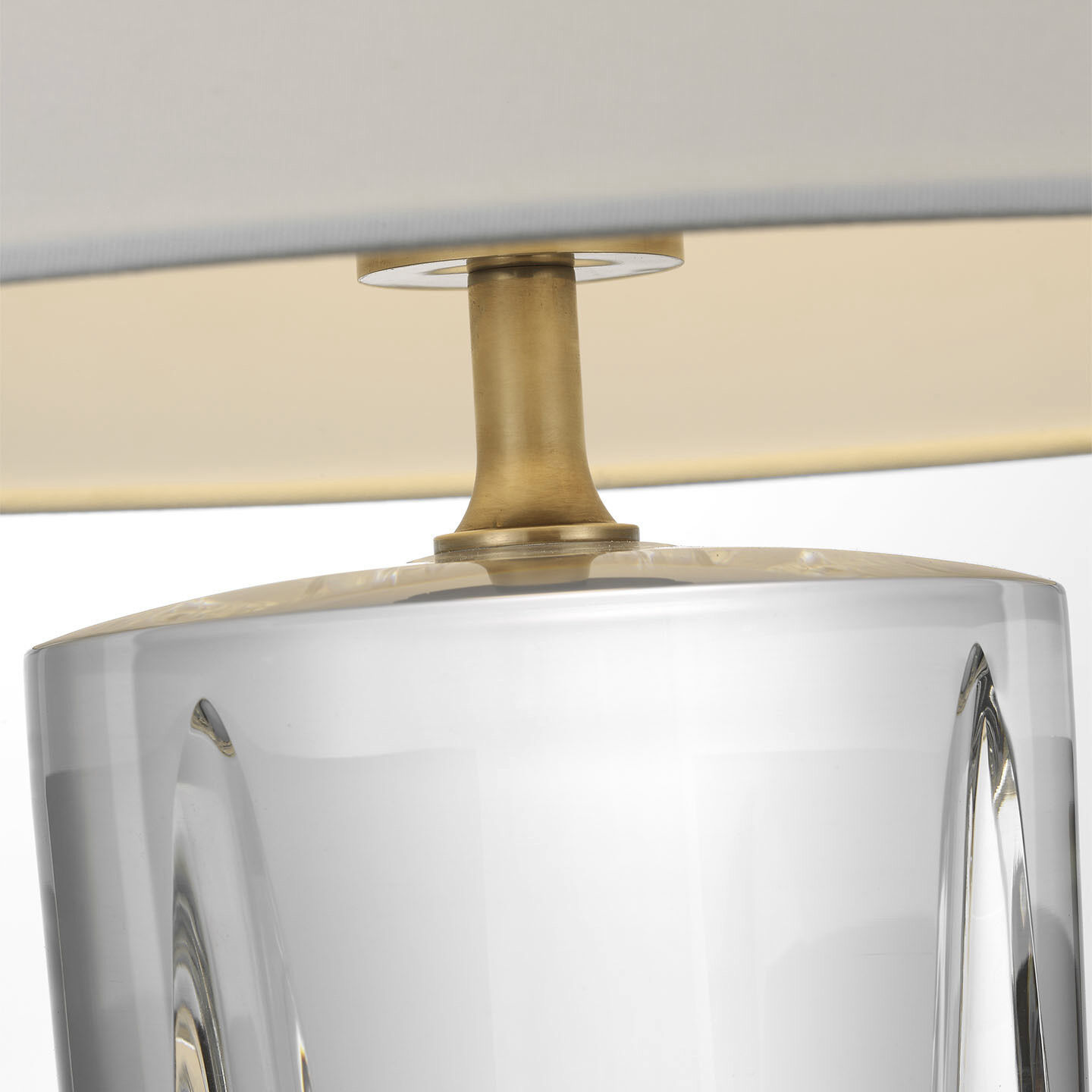 Julie Neill Figlia 27.25 inch 4.6 watt Crystal Cordless V-Cut Round Table Lamp Portable Light