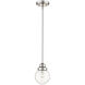 Portsmith 1 Light 6 inch Polished Nickel Pendant Ceiling Light