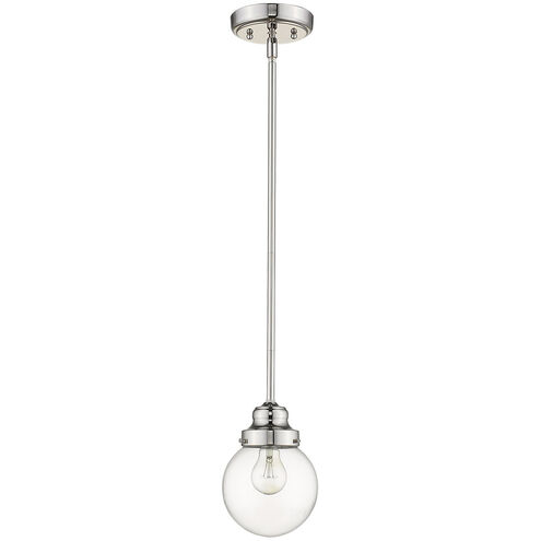 Portsmith 1 Light 6 inch Polished Nickel Pendant Ceiling Light