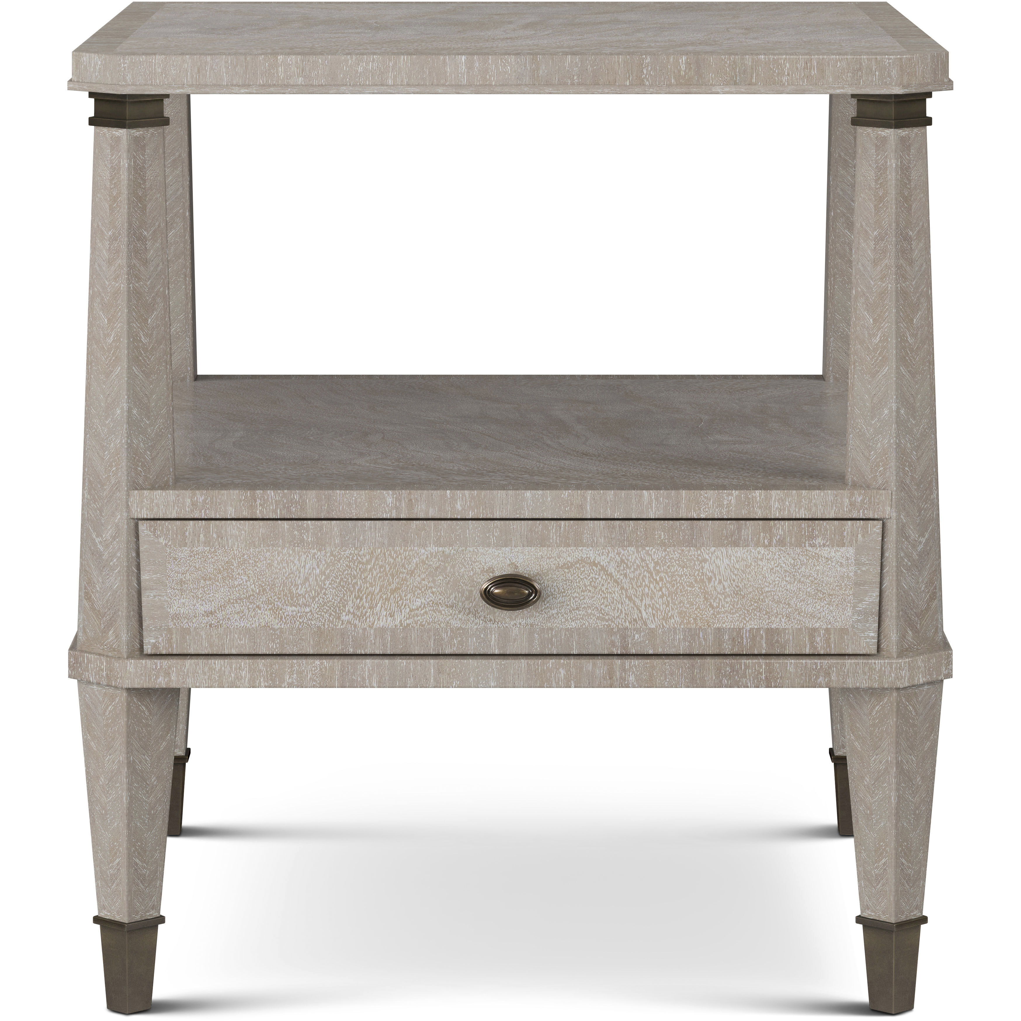 Griffin 26 X 26 inch Geo Coast Side Table, Wooden, Marlborough by Alexa Hampton