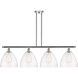 Ballston Ballston Dome LED 50.25 inch Polished Chrome Island Light Ceiling Light in Clear Glass