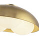 Alora Mood Robyn 3 Light 16 inch Brushed Gold Flush Mount Ceiling Light