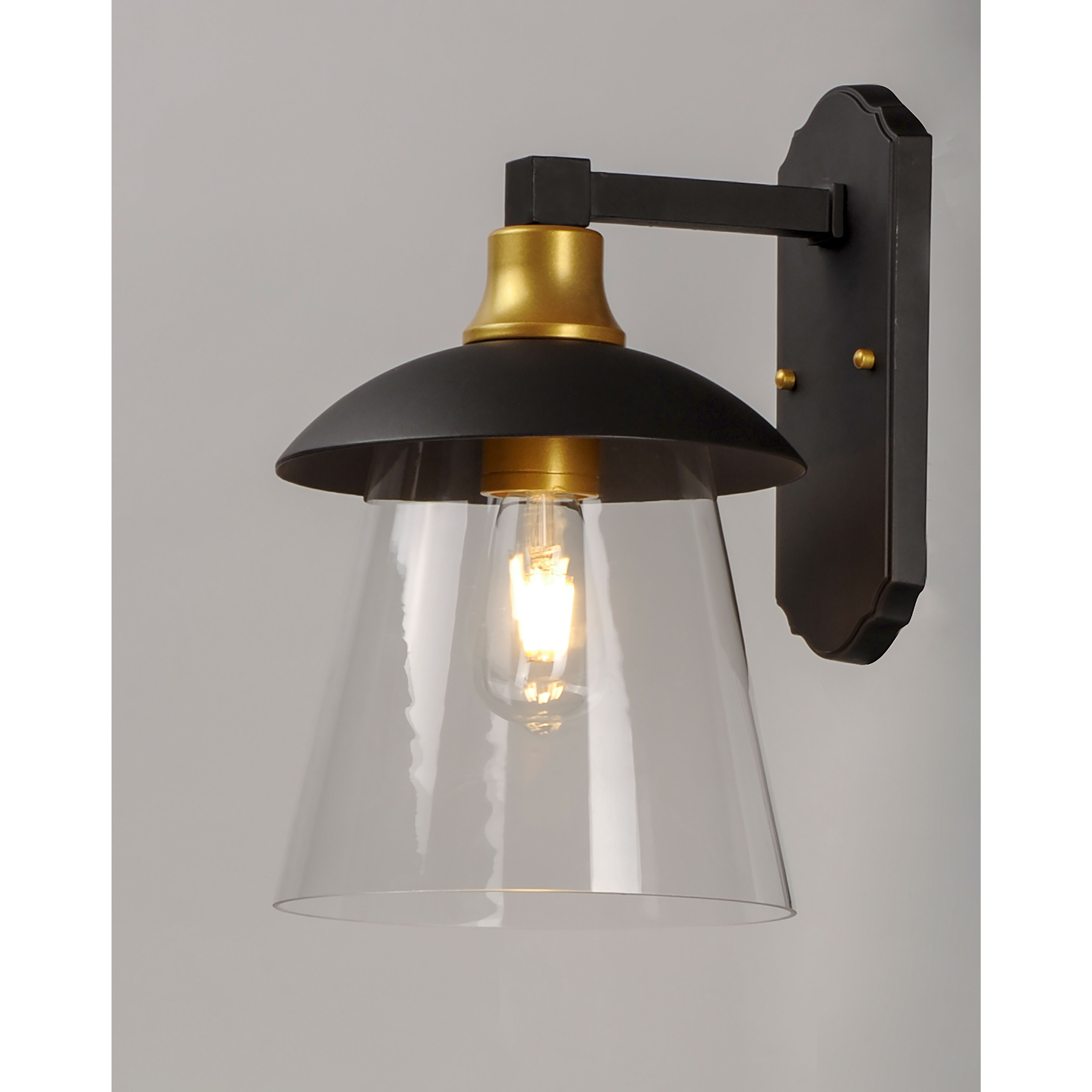 Crib LED 15 inch Bronze/Gold Outdoor Wall Mount