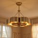 Stockholm 12 inch Gold Patina with Gold Blades Fan D'Lier