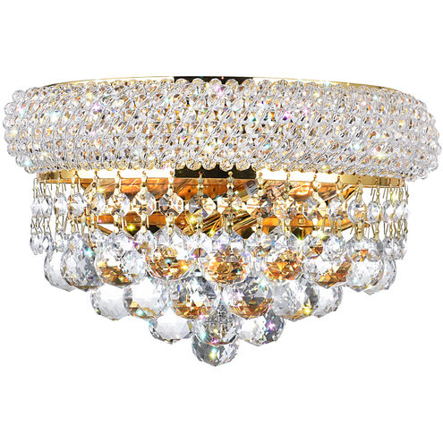 Empire 2 Light 12 inch Gold Wall Light