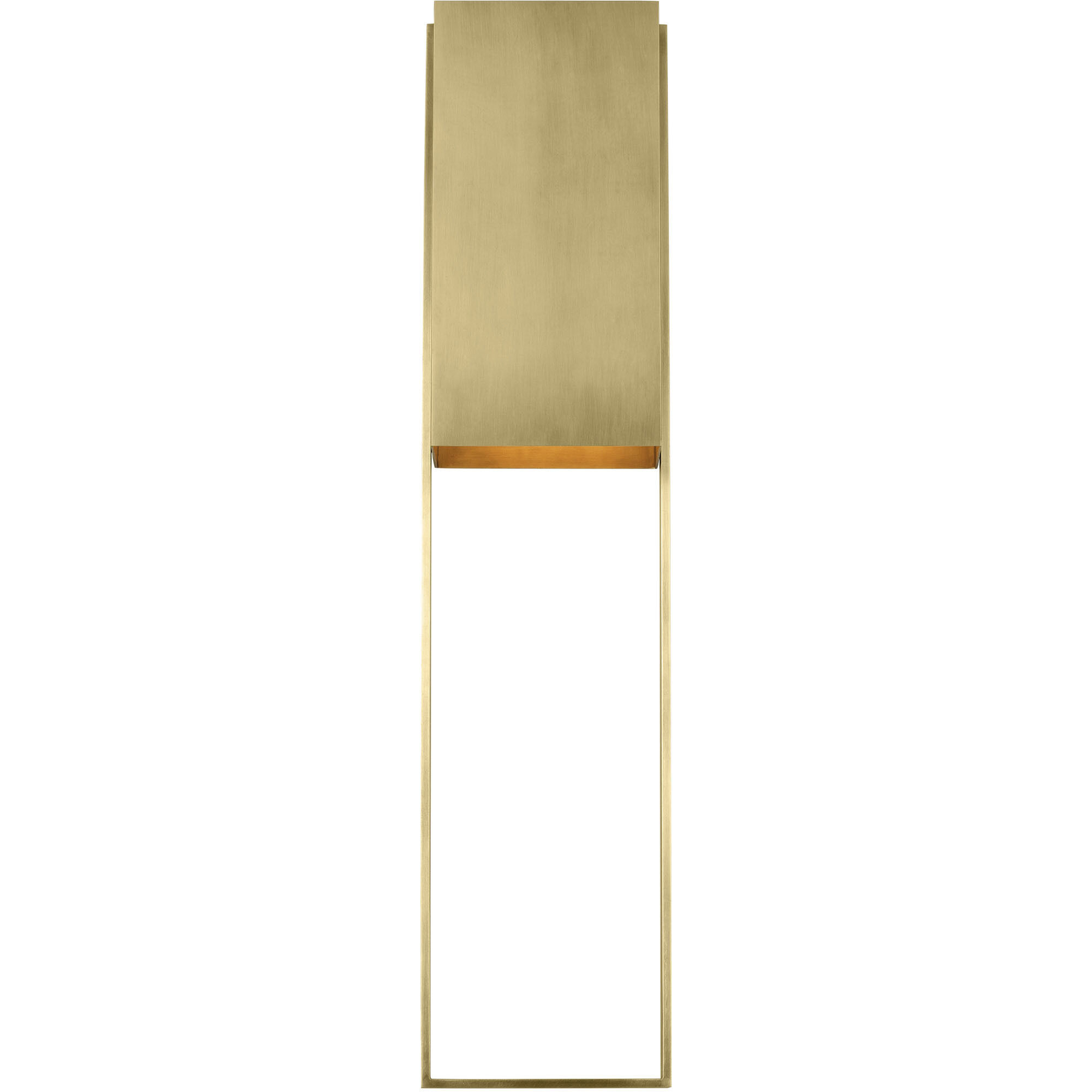 Mick De Giulio Alude LED 36 inch Hand-Rubbed Antique Brass Outoor Wall Light