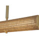 Alora Mood Maris Linear Pendant Ceiling Light in Brushed Gold