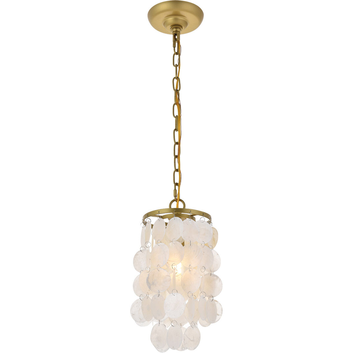 Selene 1 Light 6 inch Brass Pendant Ceiling Light