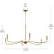 Ilia 6 Light 42.25 inch Brushed Gold Chandelier Ceiling Light