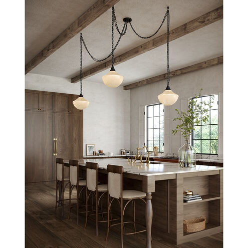 Alora Mood Farrah 3 Light 11.88 inch Matte Black Multi Pendant Ceiling Light