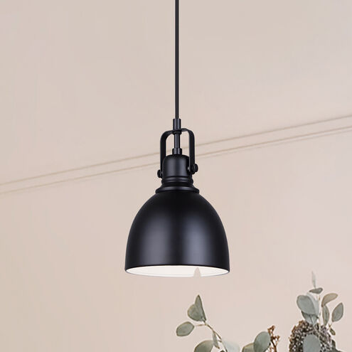 Polo 1 Light 6.25 inch Black Pendant Ceiling Light