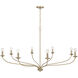 Dolan 8 Light 52 inch Matte Brass Chandelier Ceiling Light