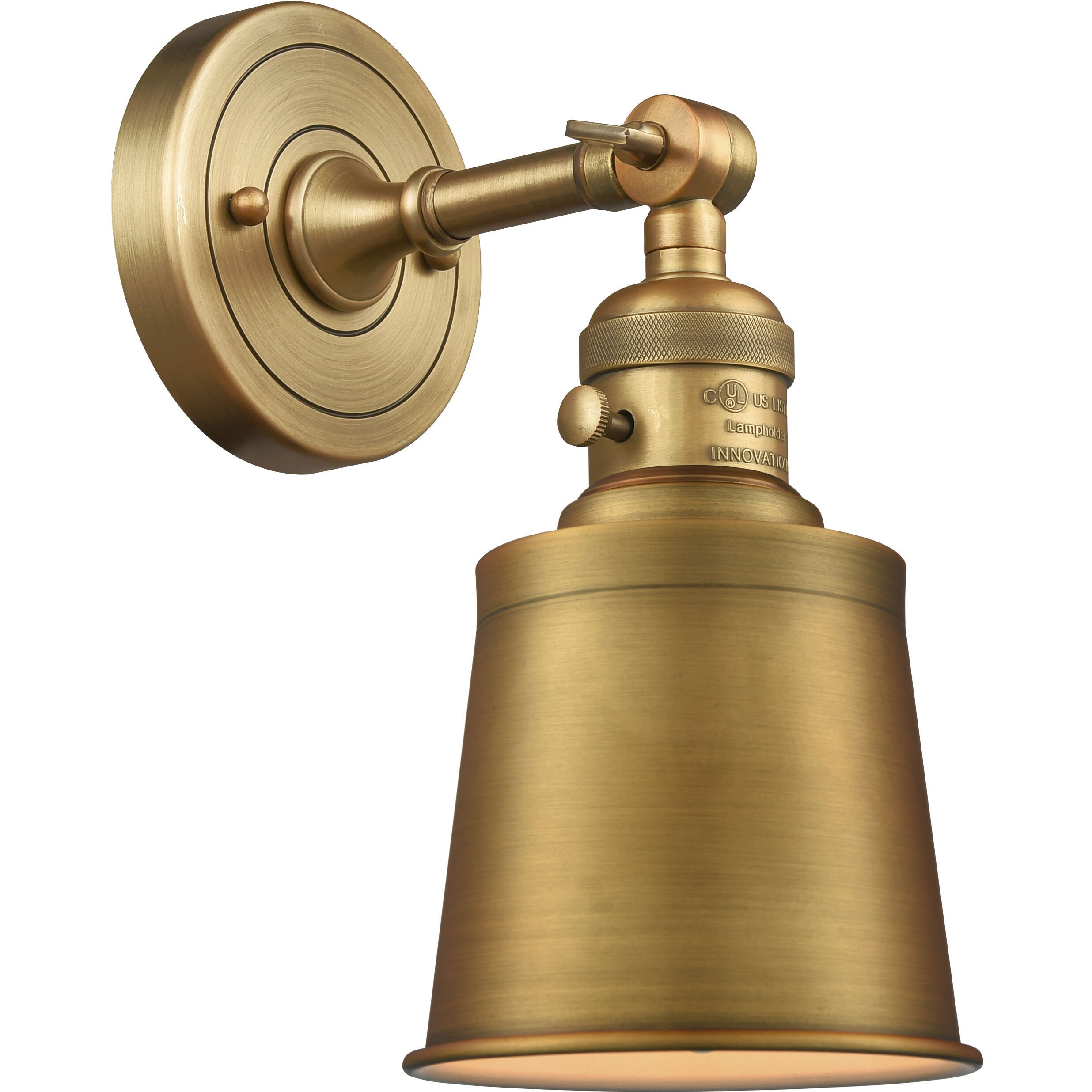 Franklin Restoration Addison LED 5 inch Brushed Brass Sconce Wall Light, Franklin Restoration