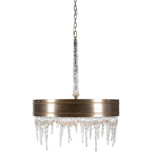 Natalie 5 Light 25.5 inch Antique Brass Chandelier Ceiling Light