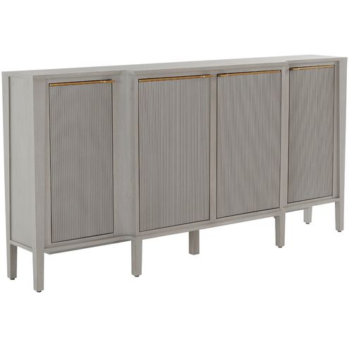 Leary Light Grey Cerused / Stained Gold Cabinet