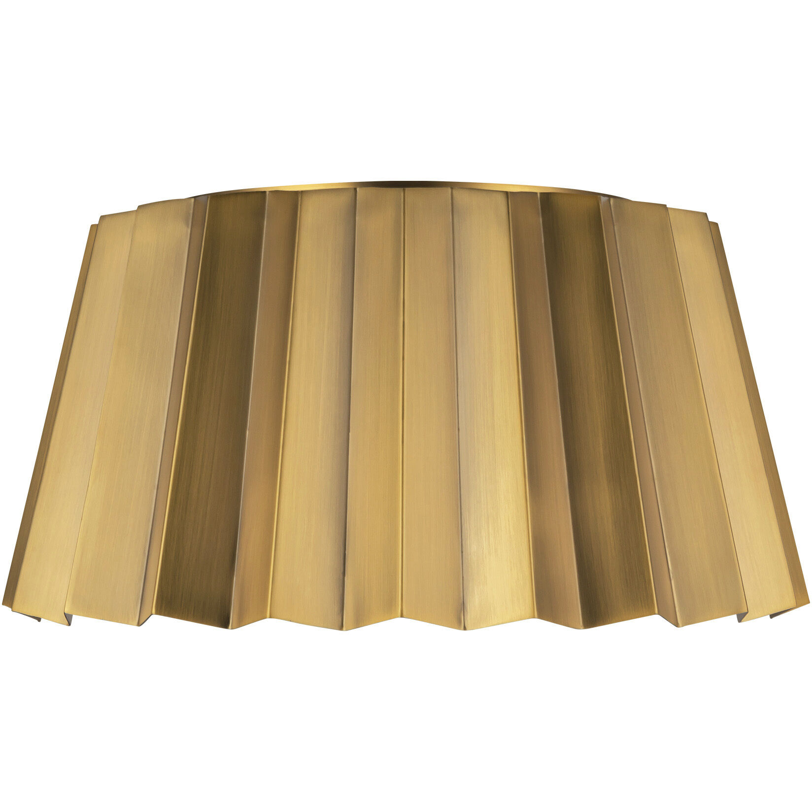 Alora Mood Plisse 2 Light 14.13 inch Aged Gold Flush Mount Ceiling Light