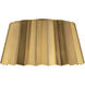 Alora Mood Plisse 2 Light 14.13 inch Aged Gold Flush Mount Ceiling Light