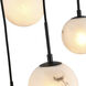 Nightfall 13 Light 34.6 inch Black Linear Pendant Ceiling Light