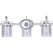 Madison 3 Light 25 inch Brushed Nickel Vanity Light Wall Light