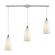 Shearwater 3 Light 36 inch Satin Nickel Multi Pendant Ceiling Light, Configurable