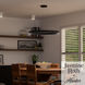 Canoga 1 Light 30 inch Matte Black Chandelier Ceiling Light, Large